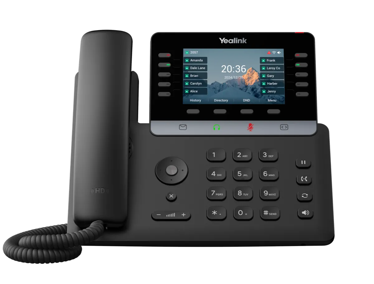 Téléphone IP SIP-T74W de marque Yealink - Leader mondial en fourniture et solution de téléphonie VoIP - Partenaire premium d'EISN