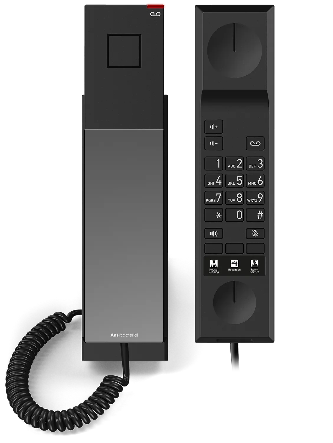 Téléphone analogique hôtelier Snom HD300A noir.