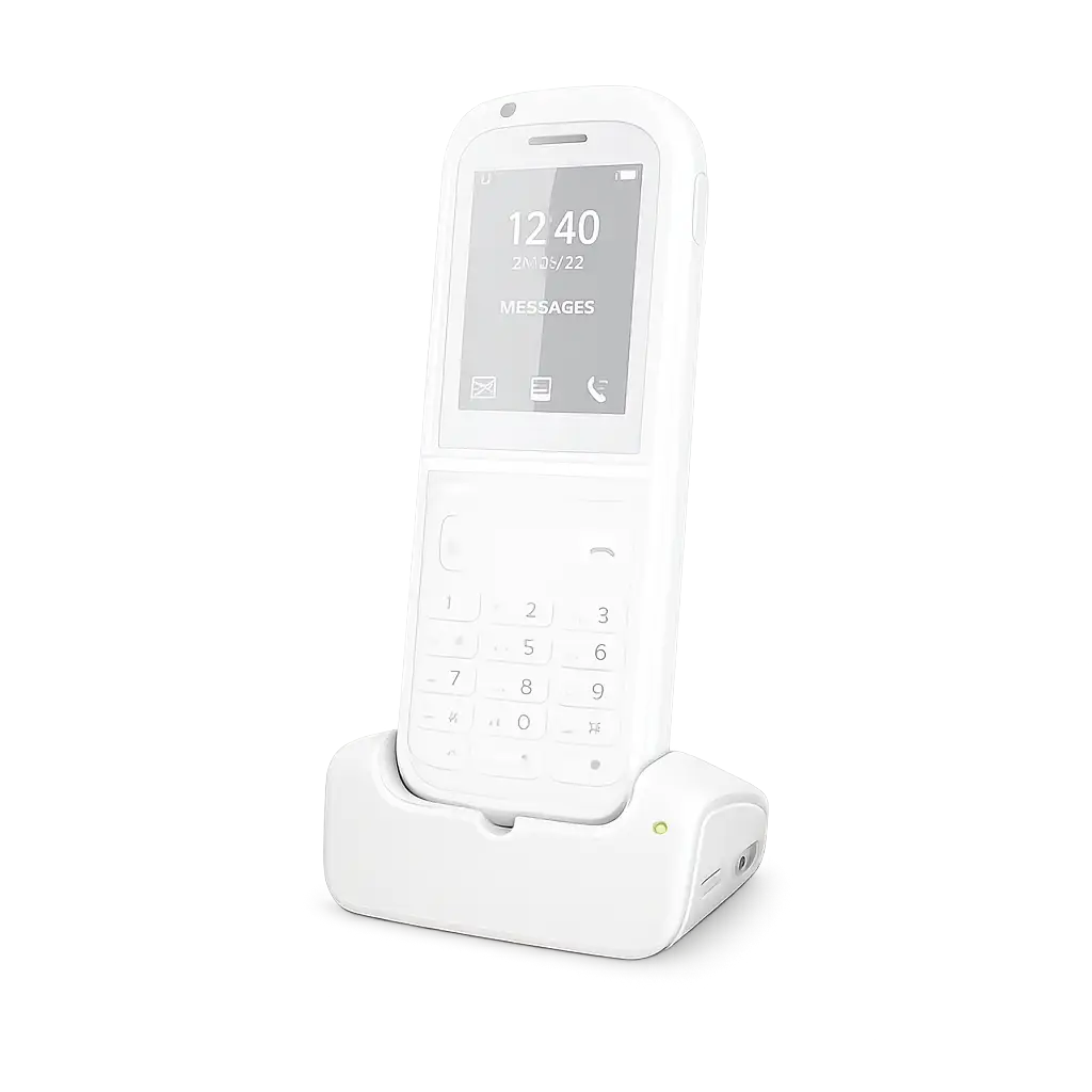 Socle chargeur SNOM M90 blanc antibactérien pour combiné DECT Snom M90